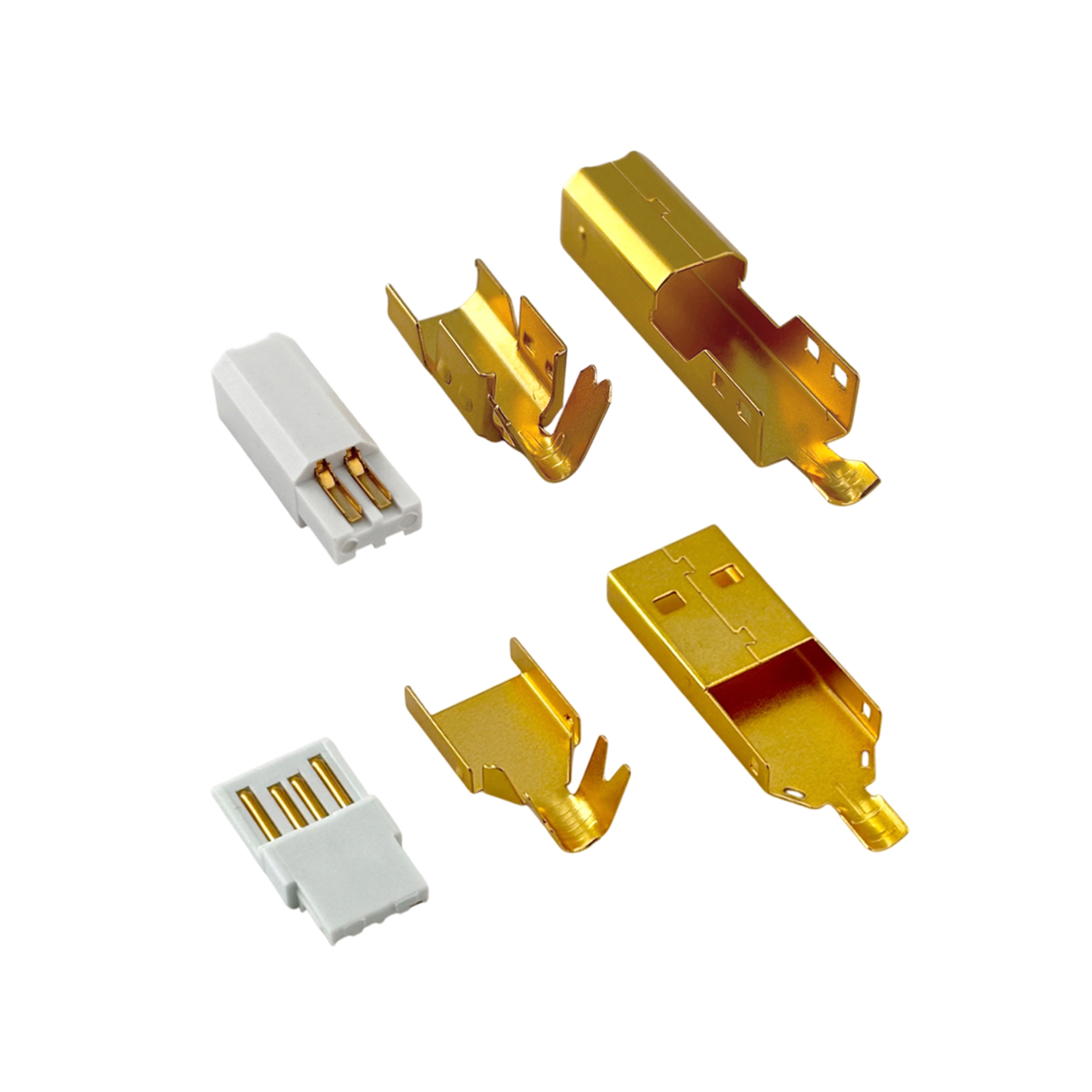 鍍金 USB 插頭
