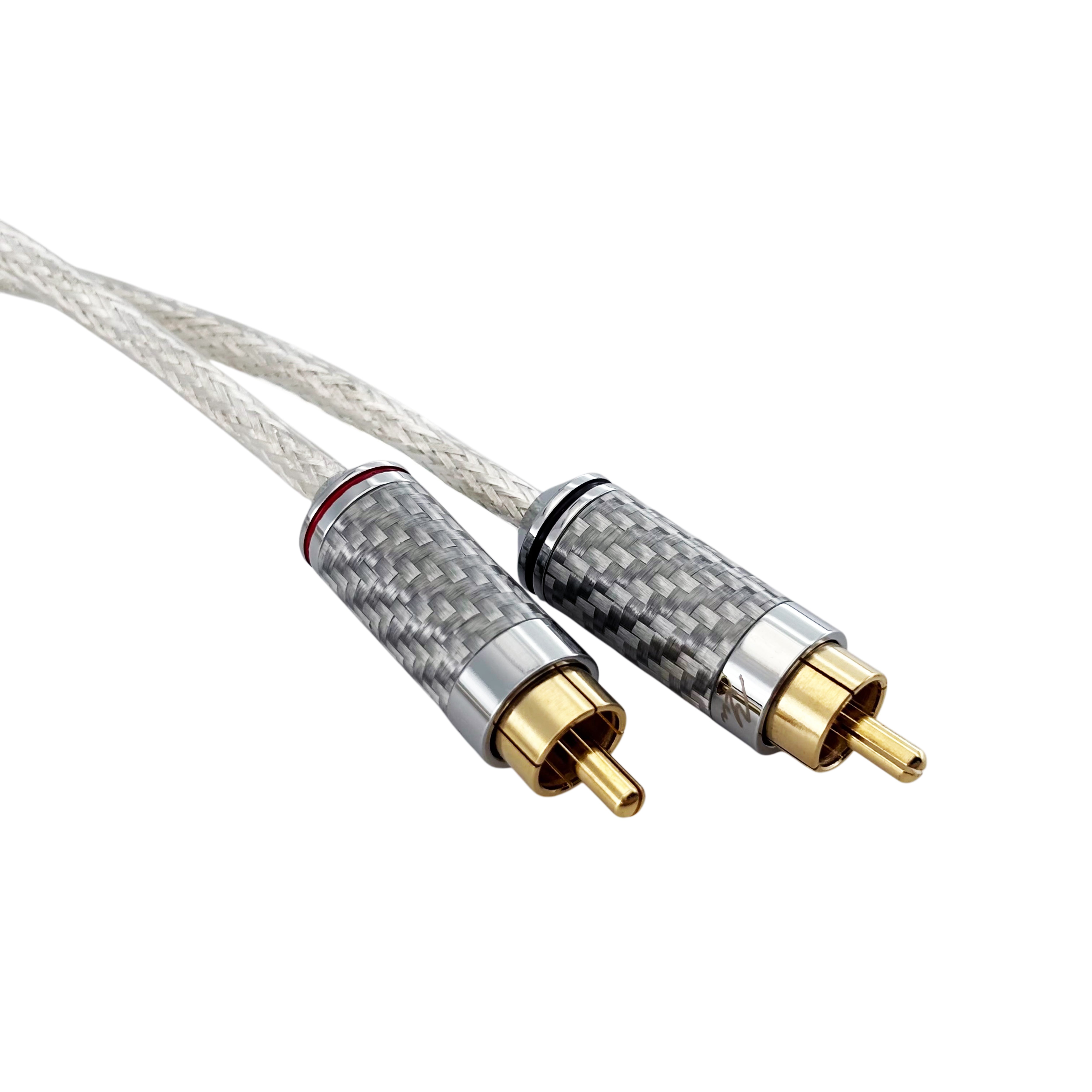 鐵氟龍鍍銀 3.5mm/2RCA訊號線