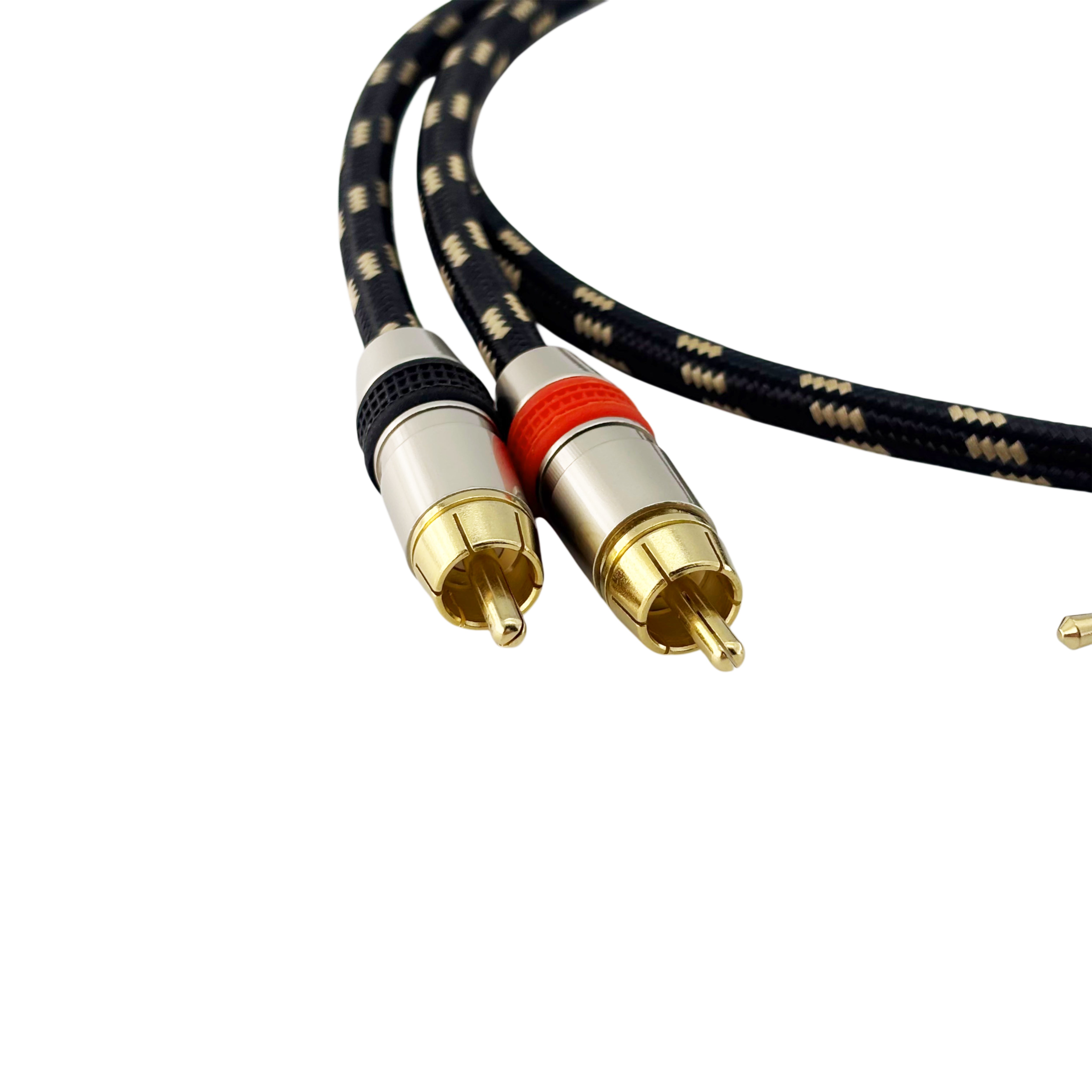 《黃標》3.5mm/2RCA無氧銅訊號線
