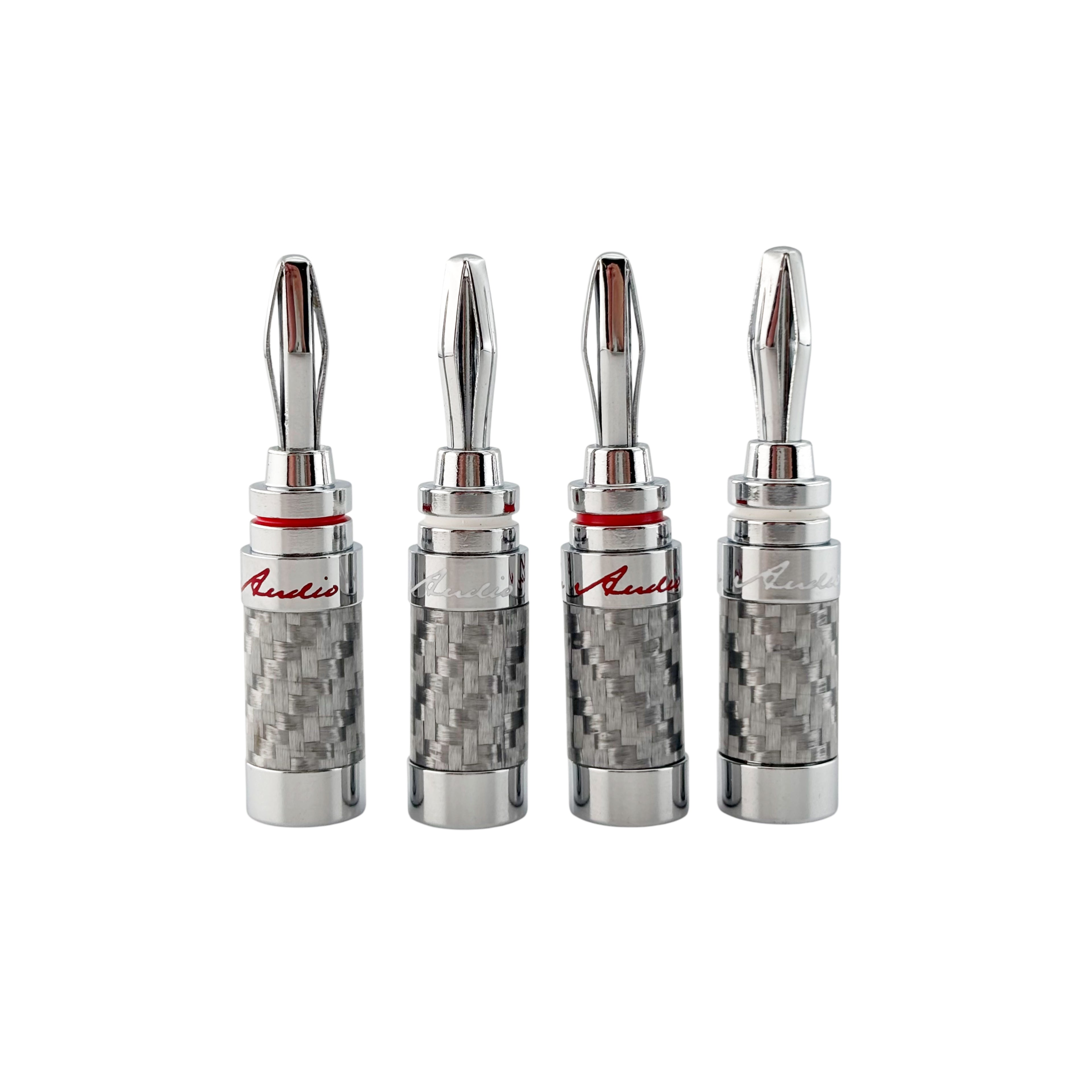 純銅鍍銠 碳纖維香蕉插