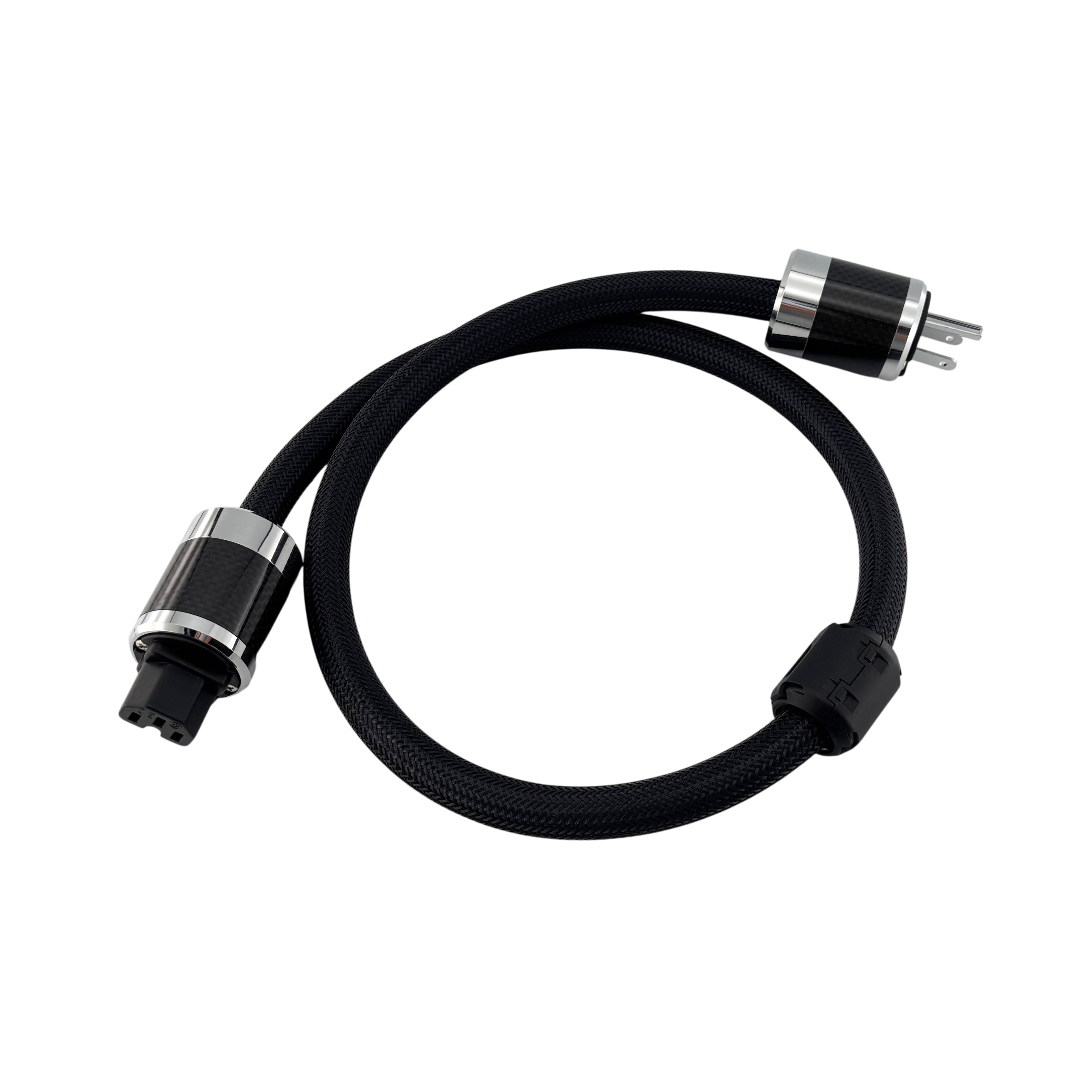 單晶銅/鍍銀 碳纖維電源線