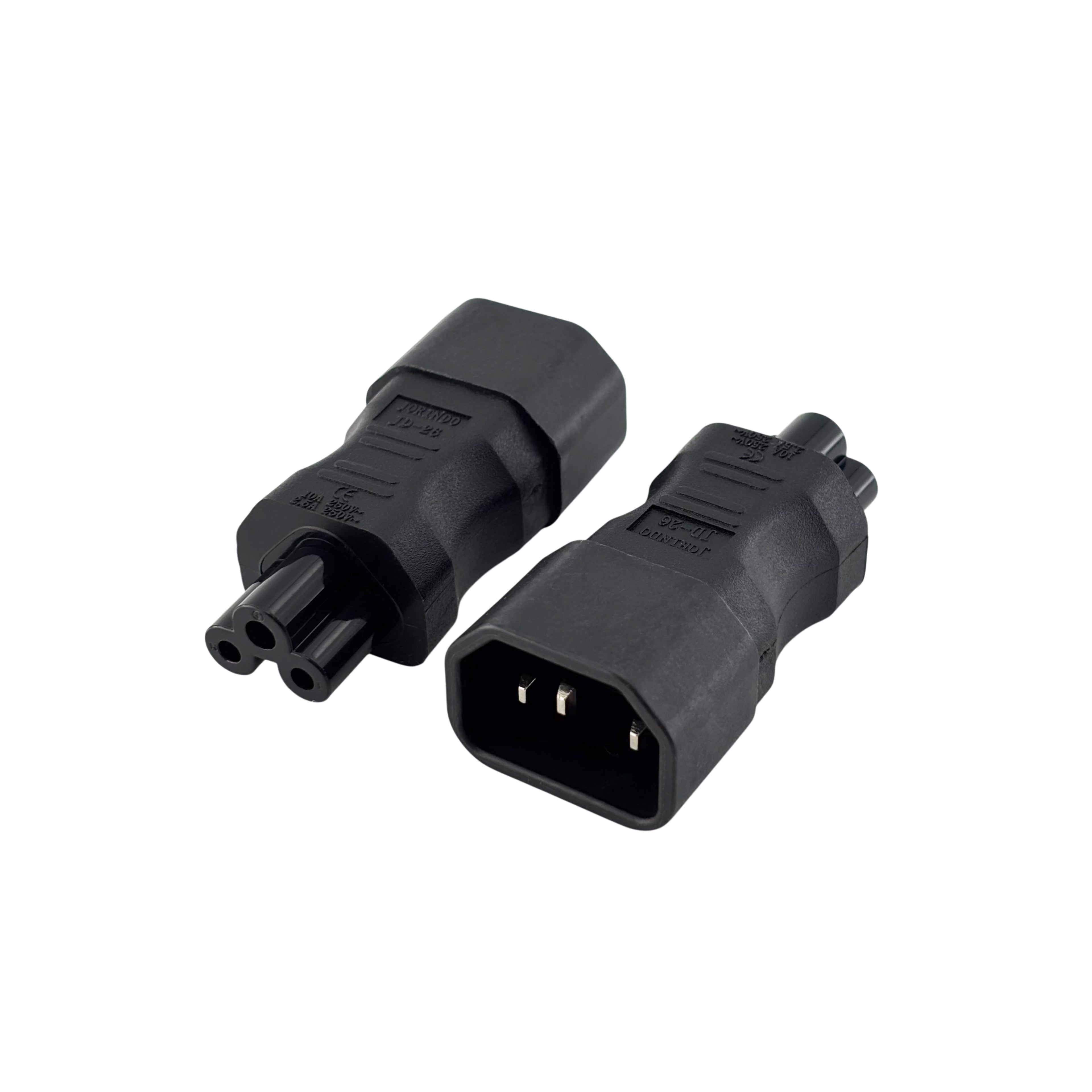 8字轉品字轉接頭 - 公頭