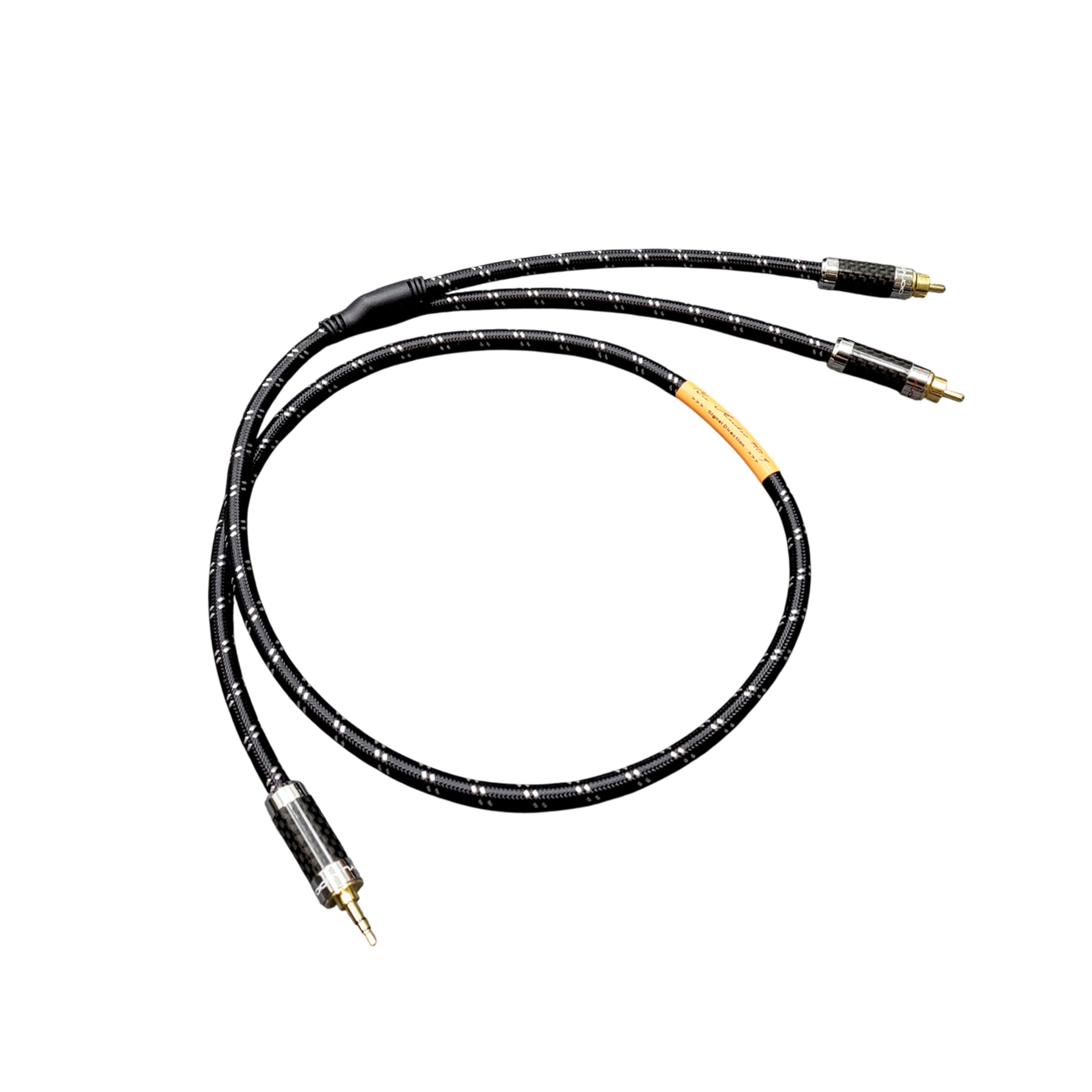 《NO.9》3.5mm/2RCA 碳纖維鍍銀線