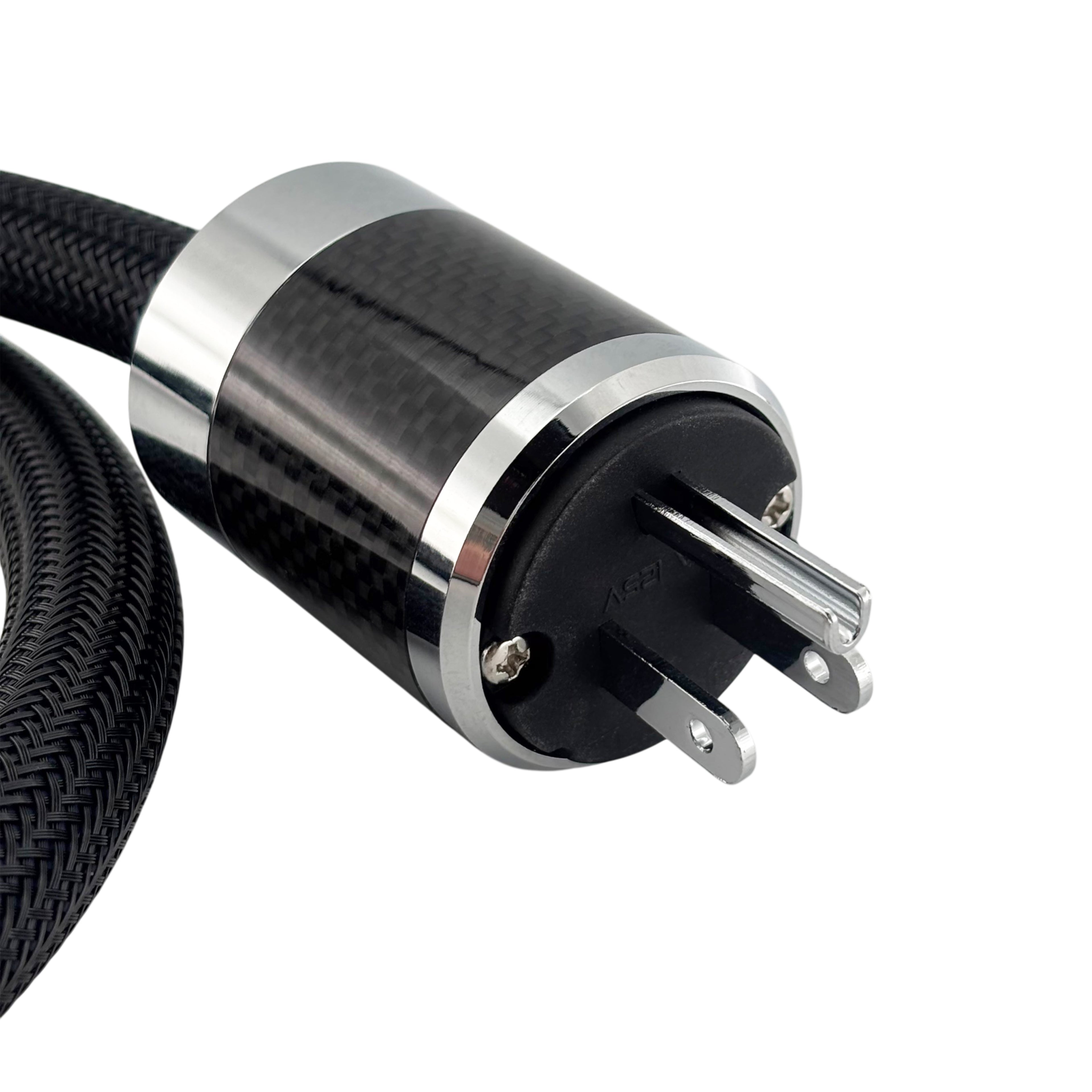 單晶銅/鍍銀 碳纖維電源線