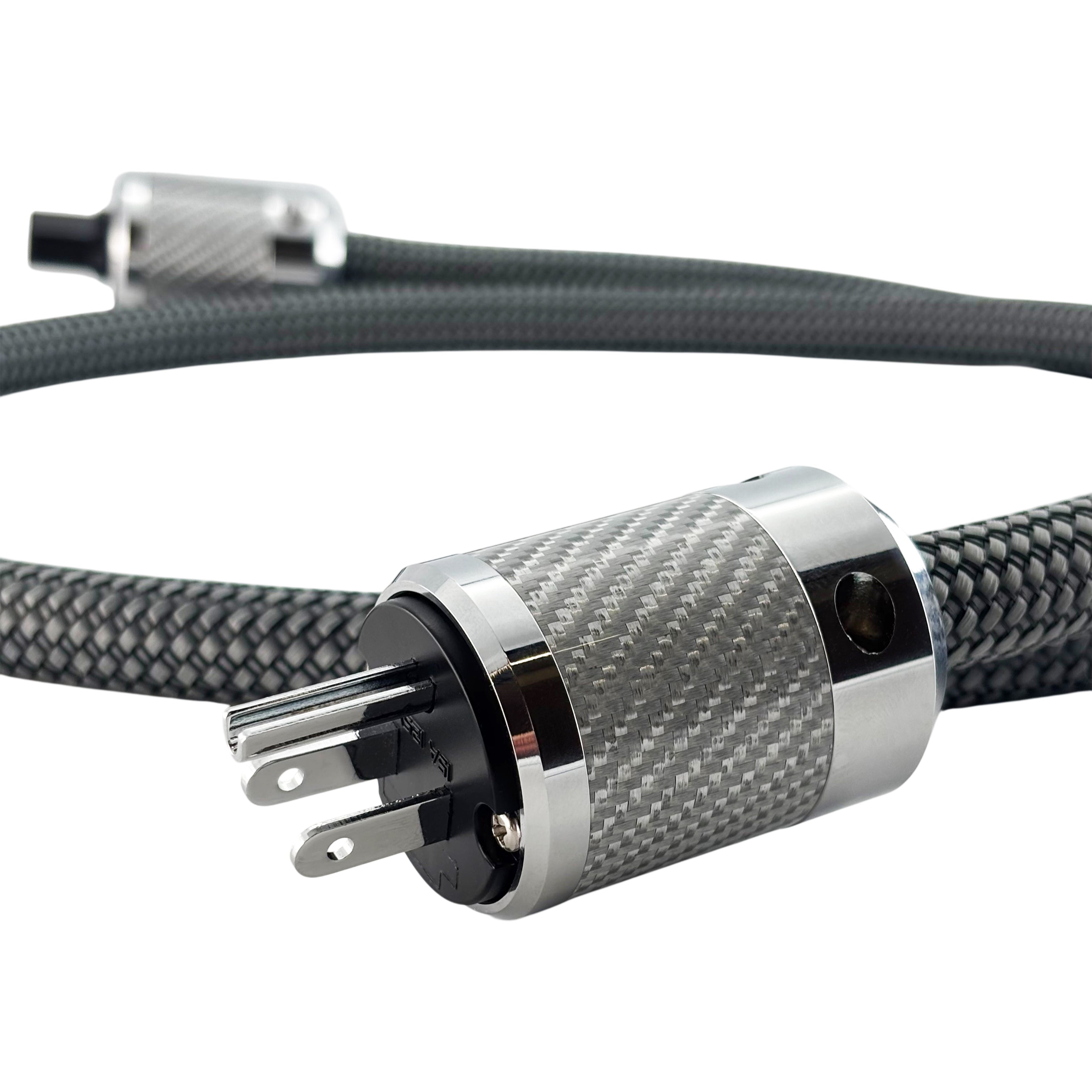 碳纖維 鍍銠電源線