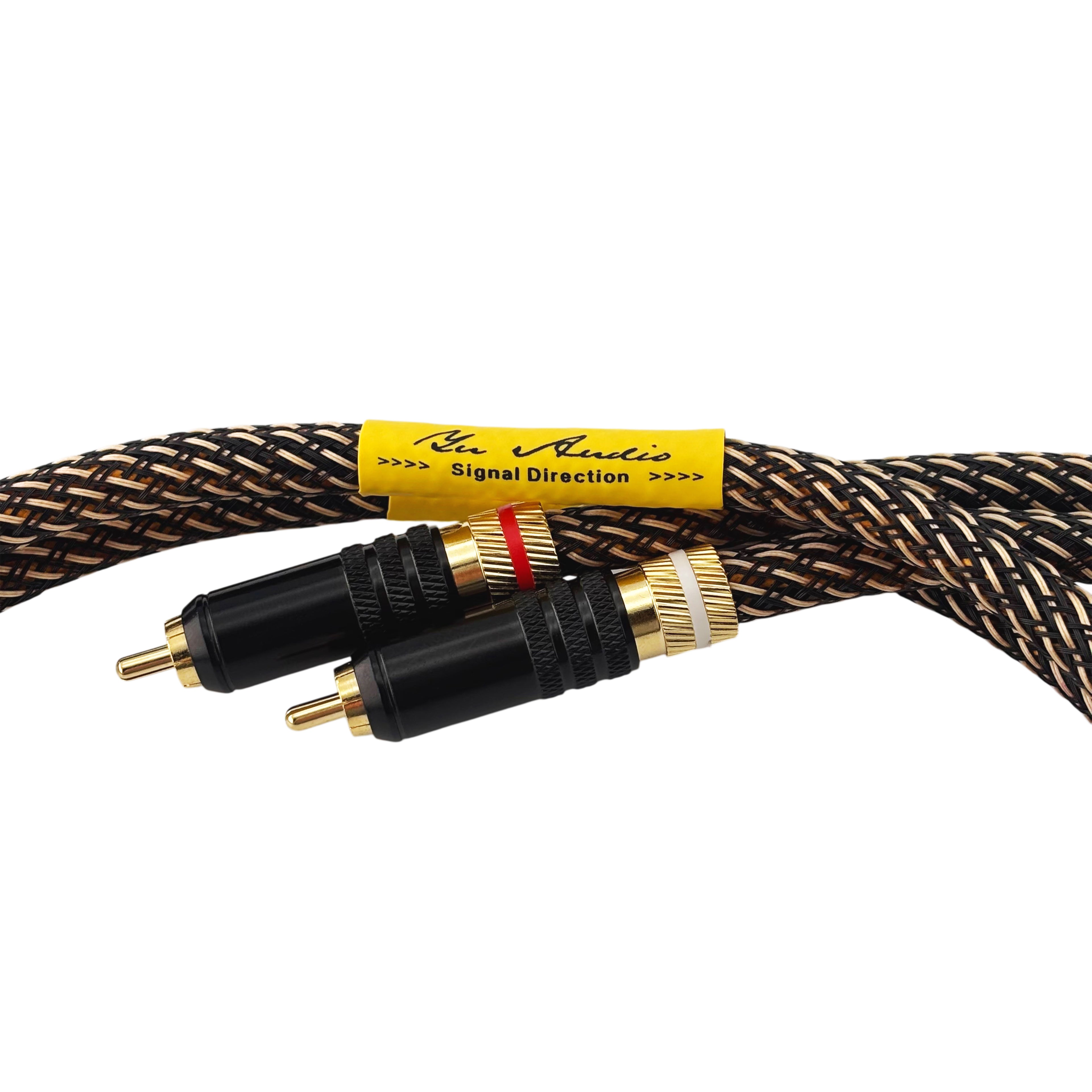 紅銅布 2RCA訊號線