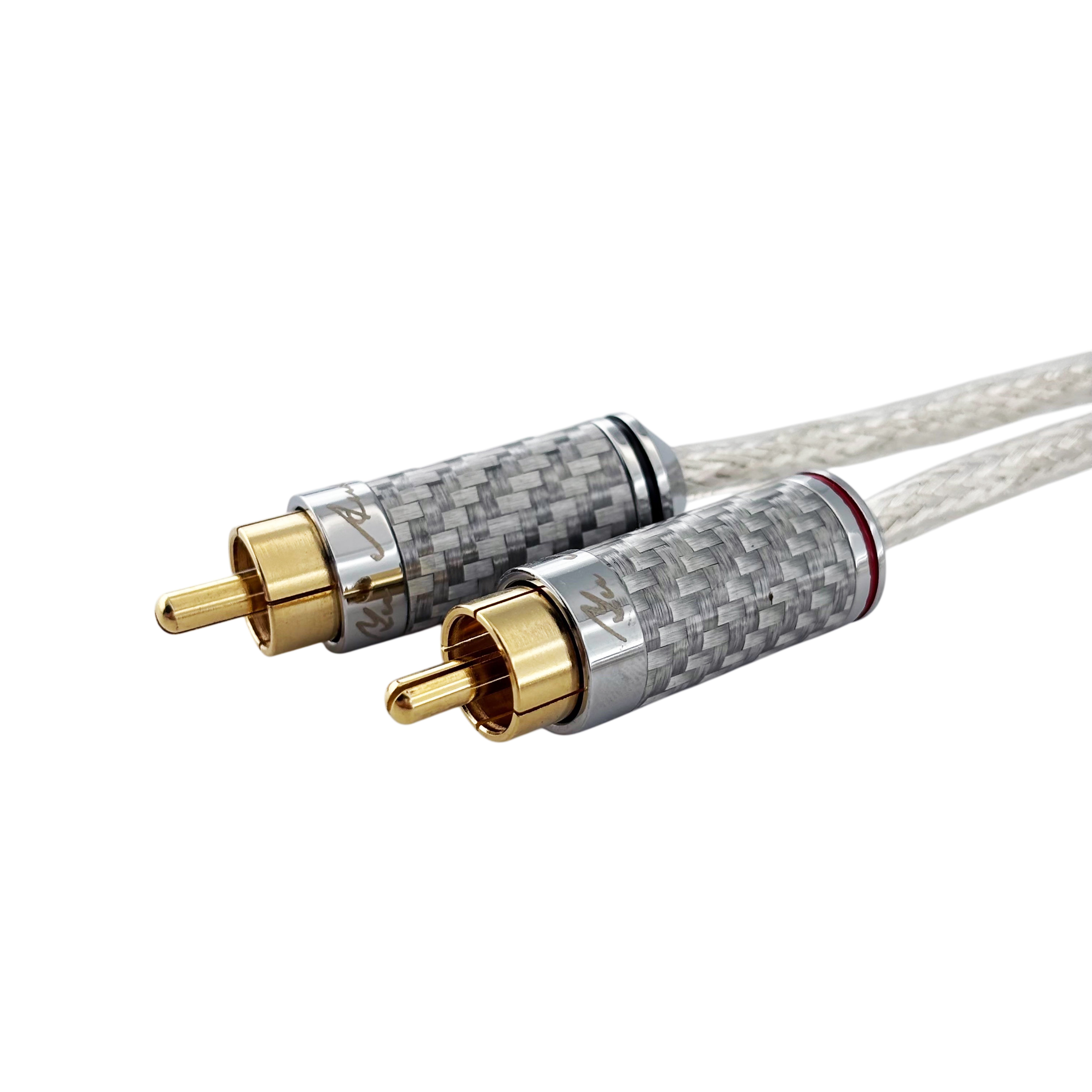 鐵氟龍鍍銀 3.5mm/2RCA訊號線