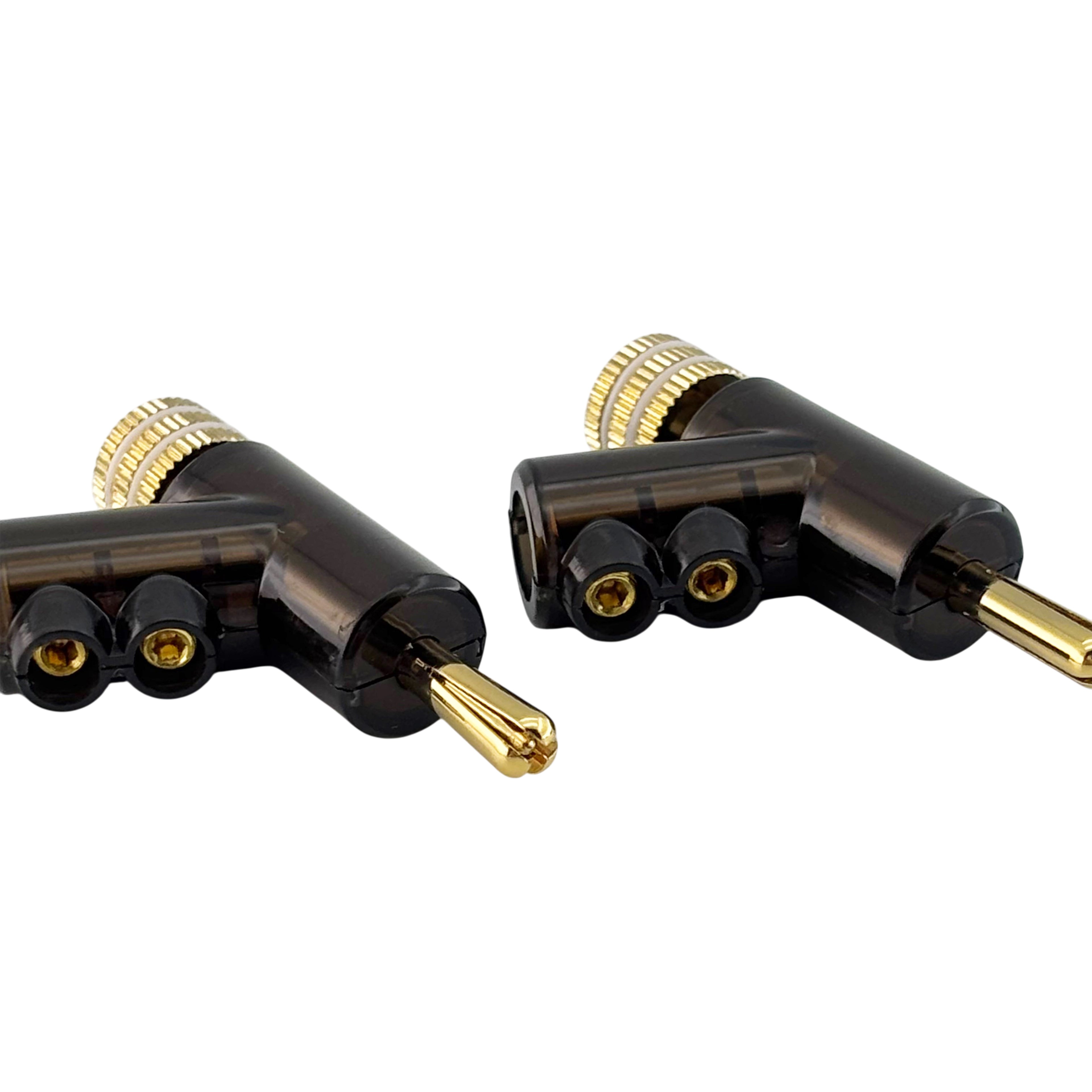 槍型 鍍金香蕉插頭